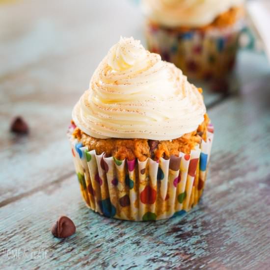 Pumpkin Chocolate Chip Cupcakes