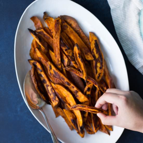 Brown Sugar Sweet Potato Wedges