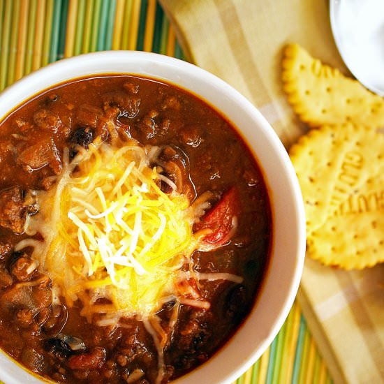 Slow Cooker Pumpkin Chili