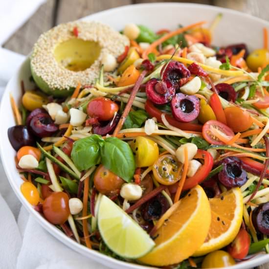 Zesty Veggie Noodle Salad
