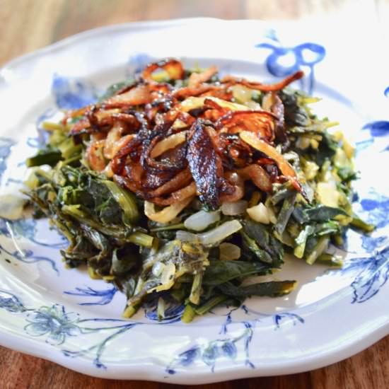 Sautéed Dandelion Greens
