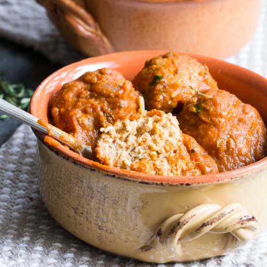 Pumpkin Turkey Meatballs