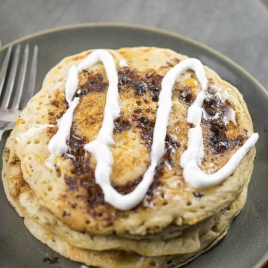 Cinnamon Roll Pancakes