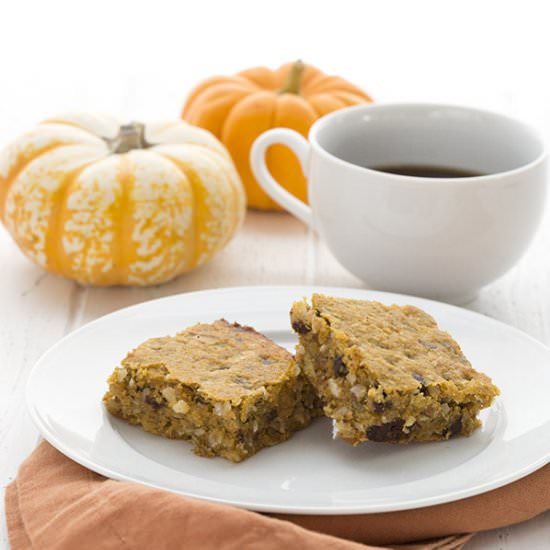 Pumpkin “Oatmeal” Bars