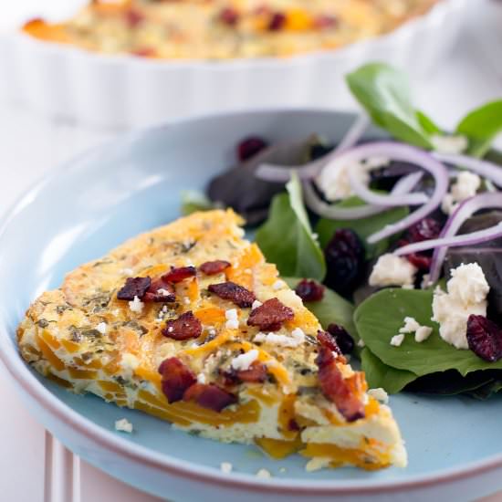Butternut Squash Quiche