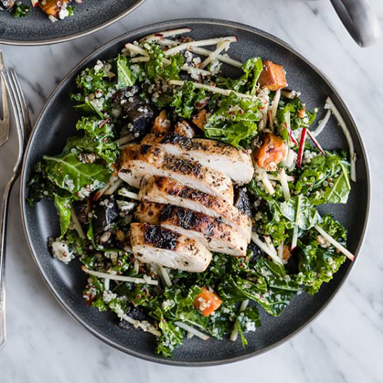 Kale Chicken Salad with Apples