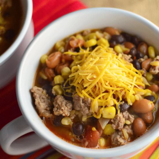 Hearty Southwestern Turkey Chili