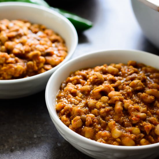 Nigerian Beans Porridge: Ewa Oloyin