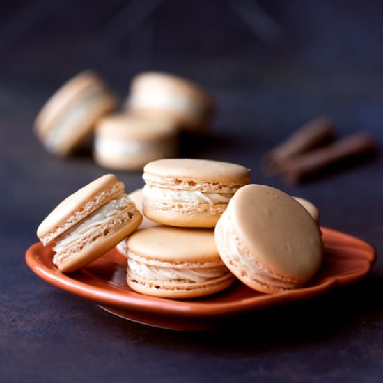 Pumpkin Spice Macarons
