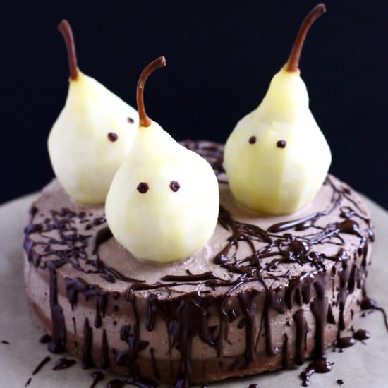 Chocolate Halloween Ghost Cake