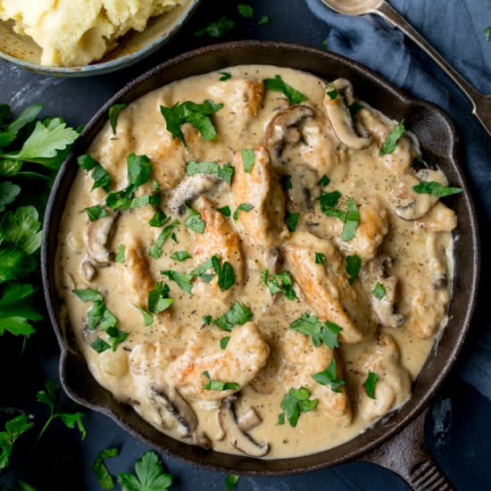 Creamy Chicken & Mushroom Casserole
