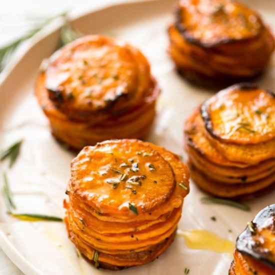 Roasted Sweet Potato Stacks