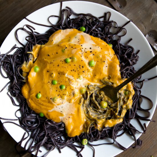 Halloween Pumpkin Cauli Alfredo