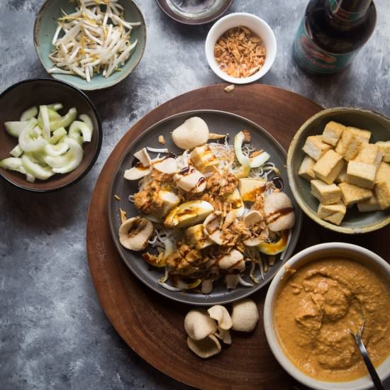 Vermicelli Tofu Salad with Peanut