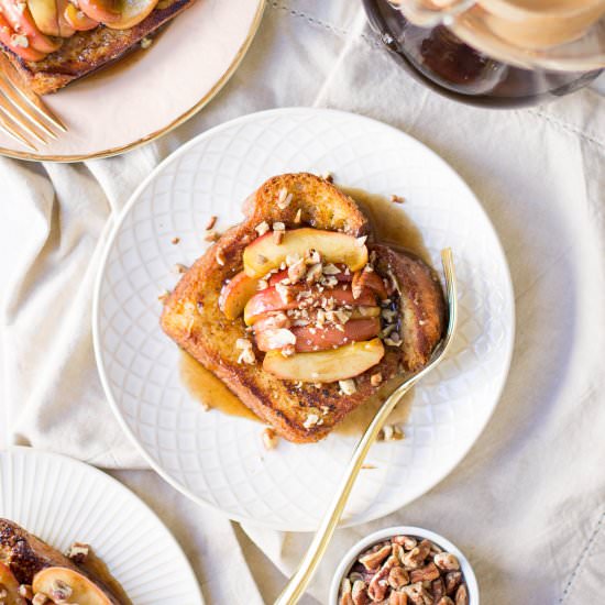 Spiced Apple Pecan French Toast