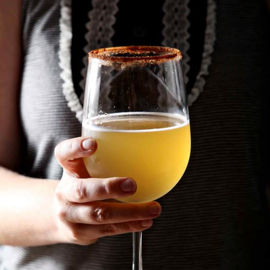 Pumpkin Spice Kombucha Cocktail