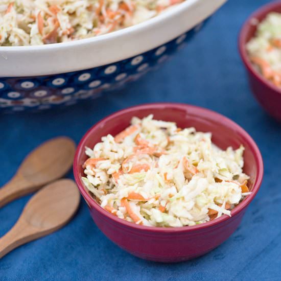 Quick and Creamy Coleslaw