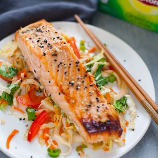 Green Tea Marinated Salmon