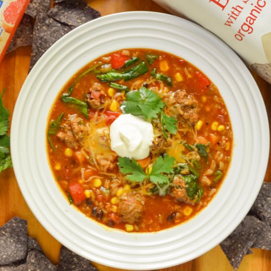 Mexican Meatball Soup