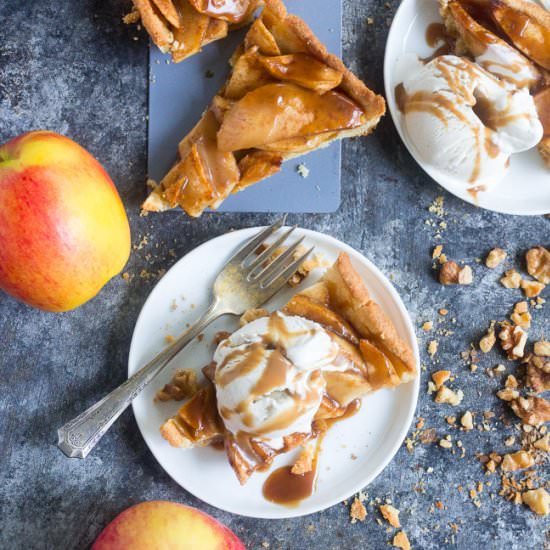 Salted Caramel Apple Tart