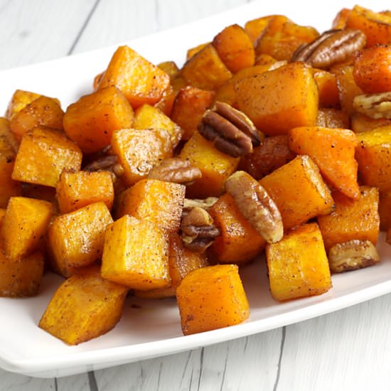 Roasted Pecan Butternut Squash