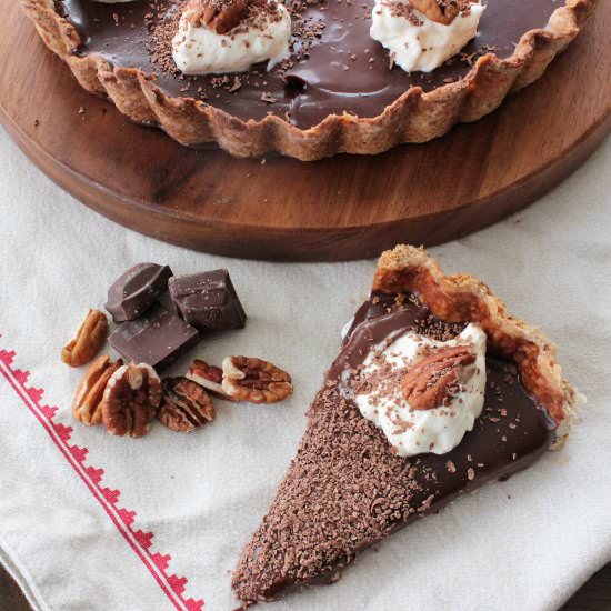 Dark Chocolate Pecan Tart