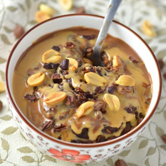 Peanut Butter Mocha Oatmeal