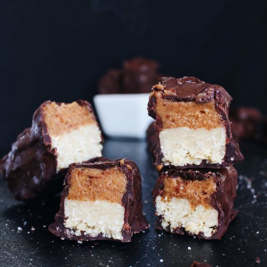 Peanut Butter Twix Bars – Veganized