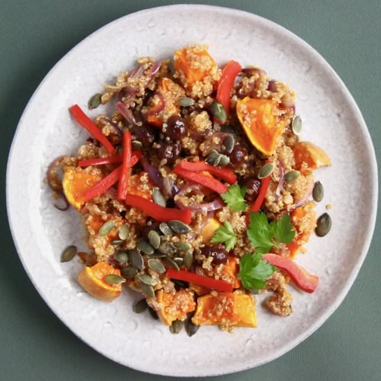 Pumpkin Cranberry Quinoa Salad