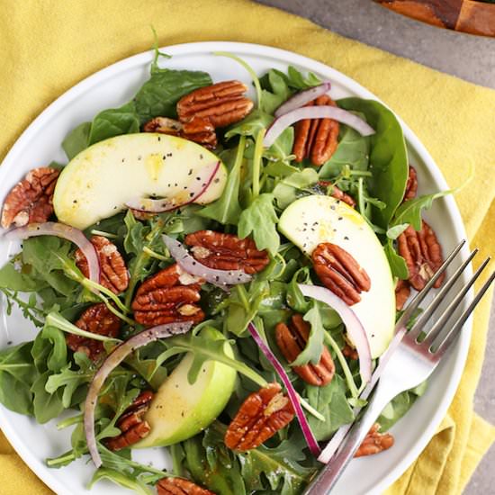 Curry Apple Spinach Salad