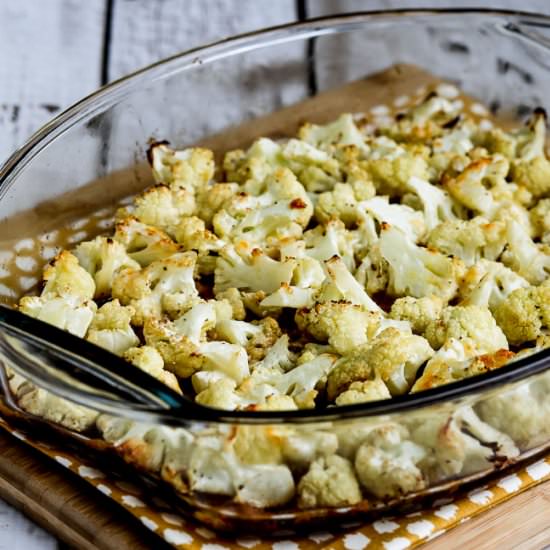 Roasted Cauliflower with Parmesan