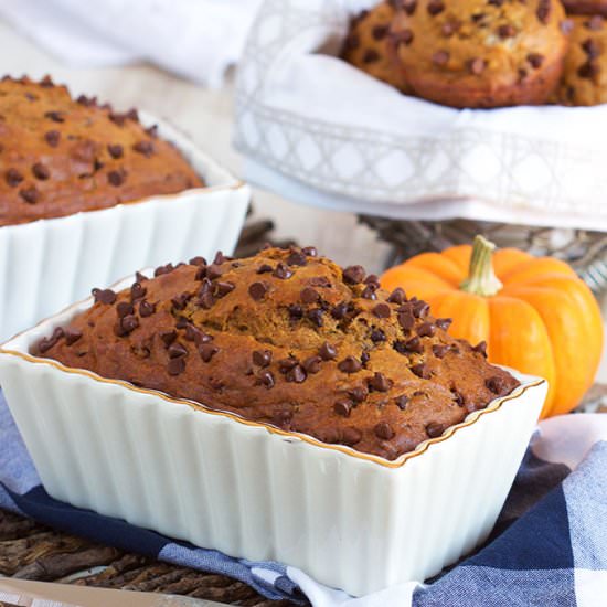 Chocolate Chip Pumpkin Bread