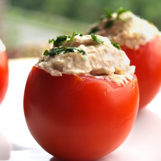 Stuffed Tomatoes with Tuna Salad