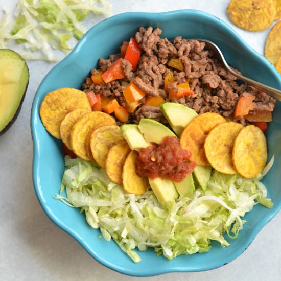 Whole30 Plantain Taco Bowl