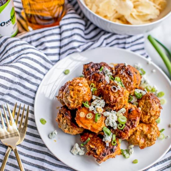 Slow Cook Buffalo Chicken Meatballs