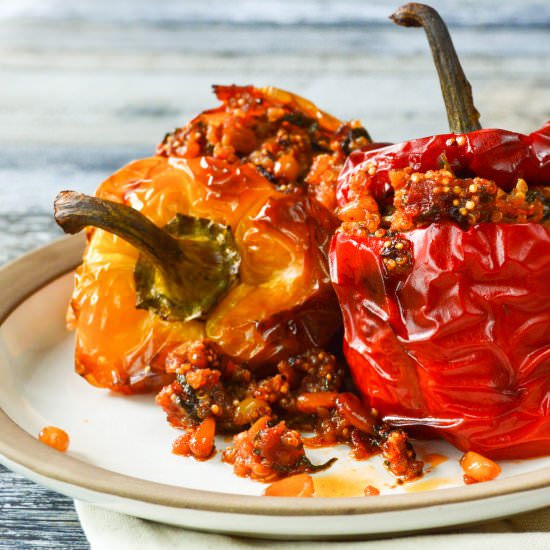 Greek Yemista (Stuffed Peppers)