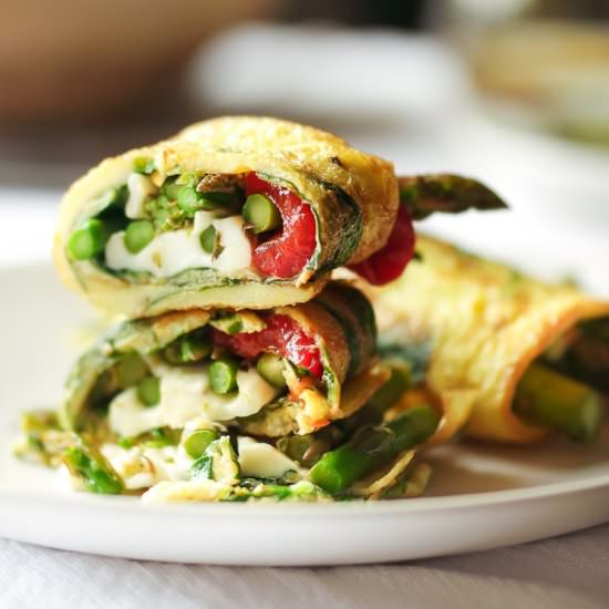 Farmer’s Market Stuffed Omelette