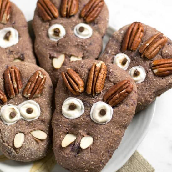 Purple Sweet Potato Spice Monster Biscuits