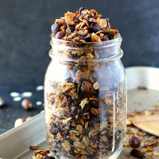 Toasted Chocolate Hazelnut Granola