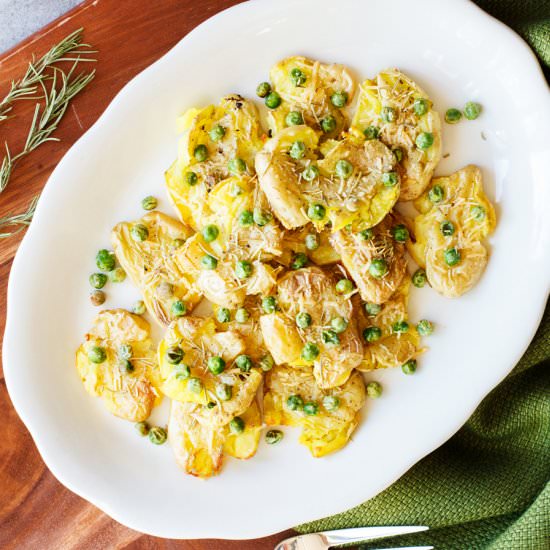 Smashed Pea-Tatoes