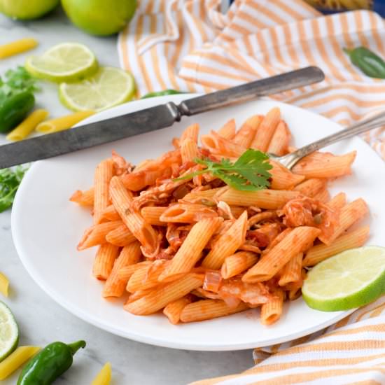 Chicken Tinga Pasta