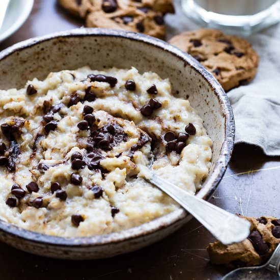 Cookie Dough Protein Oatmeal