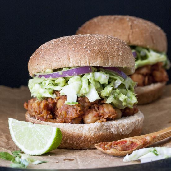 BBQ Chickpea Sliders