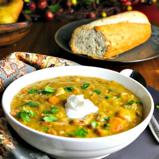 Smoky Ham Split Pea Soup