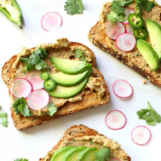 Smashed Bean and Avocado Toast