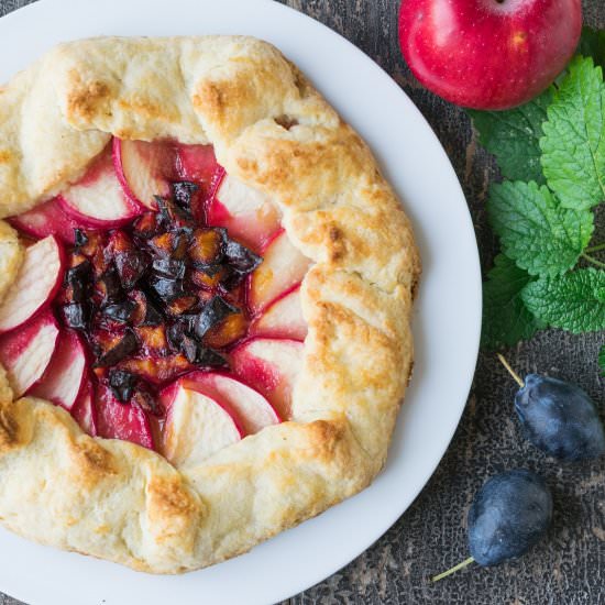 Apple Plum Galette