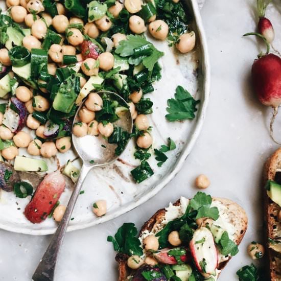 Roasted Radish, Chickpea & Avocado