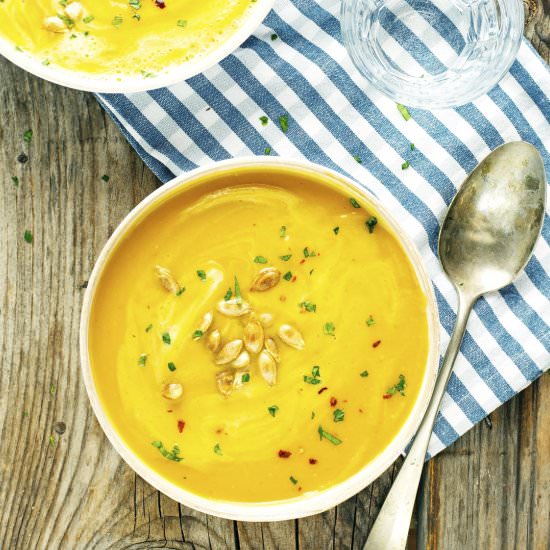 Curried Butternut Squash Soup