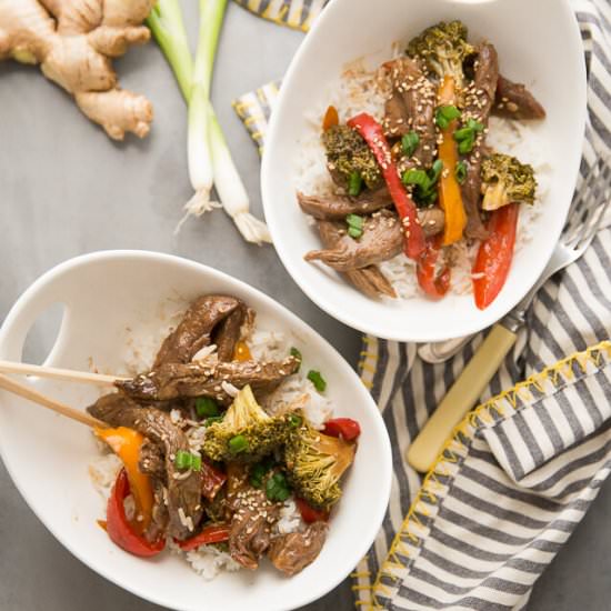 Slow Cooker Ginger Beef