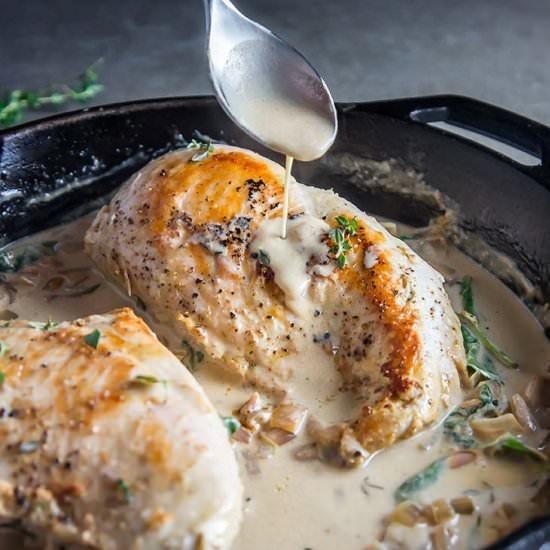 White Wine Cream Sauce Chicken